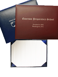 Book Style Certificate Cover Fit 6×8 Certificate QE Store 6×8 Royal Blue Diploma Cover 