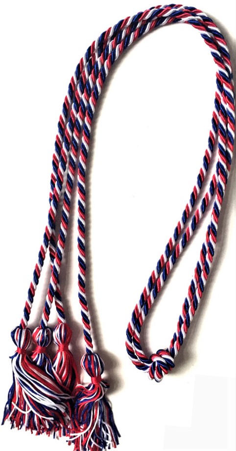 Grad Red, White and Blue Tassel